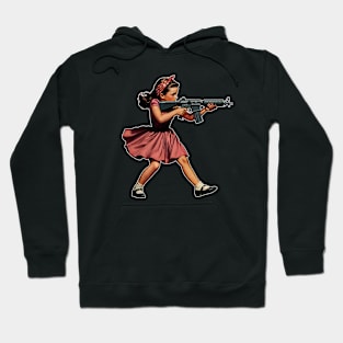 The Little Girl and a Gun Hoodie